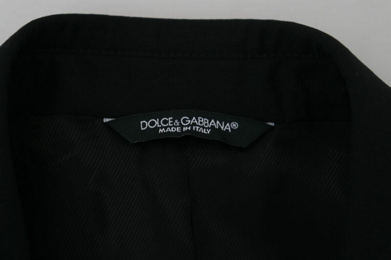 Dolce & Gabbana Elegant Martini Black Formal Blazer - Image 8