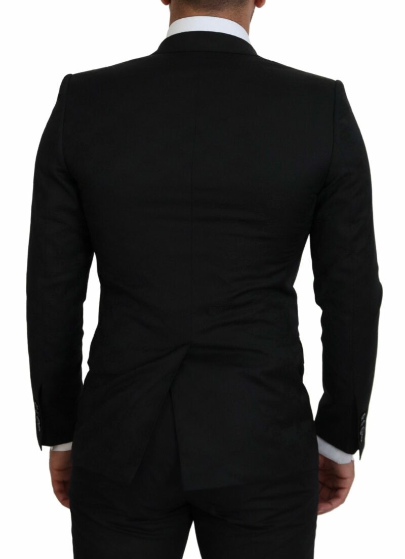 Dolce & Gabbana Elegant Martini Style Black Formal Blazer - Image 3