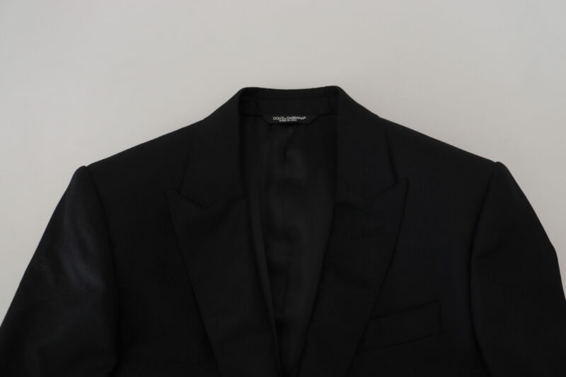 Dolce & Gabbana Elegant Martini Style Black Formal Blazer - Image 6