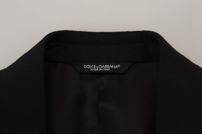 Dolce & Gabbana Elegant Martini Style Black Formal Blazer - Image 7