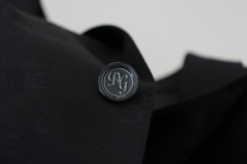 Dolce & Gabbana Elegant Martini Style Black Formal Blazer - Image 8