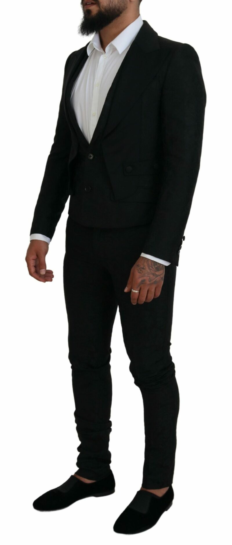 Dolce & Gabbana Elegant Black Martini Suit for the Modern Man - Image 2