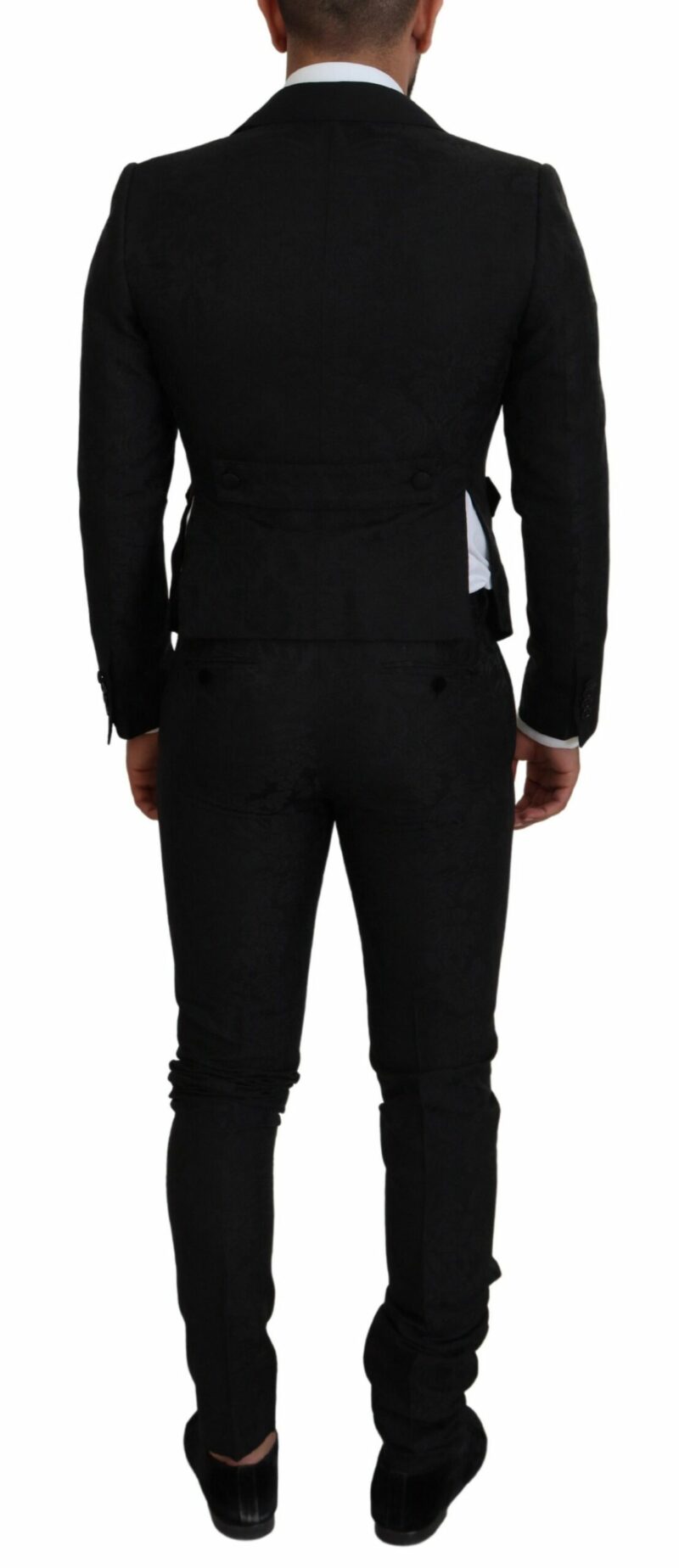 Dolce & Gabbana Elegant Black Martini Suit for the Modern Man - Image 3