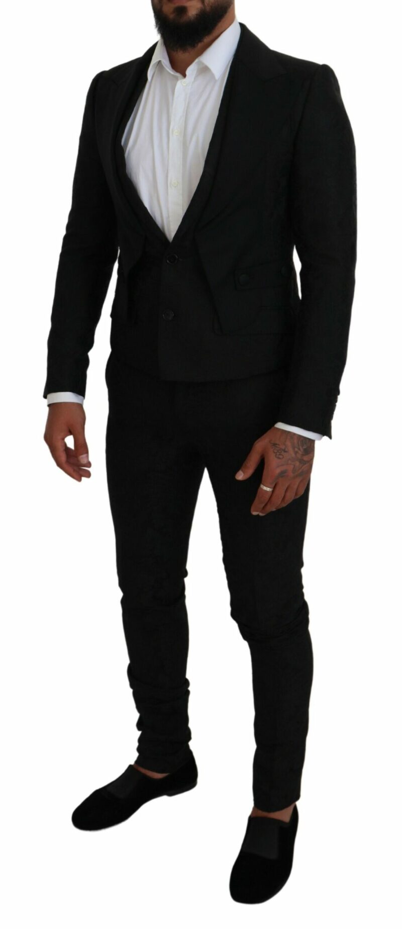 Dolce & Gabbana Elegant Black Martini Suit for the Modern Man - Image 5