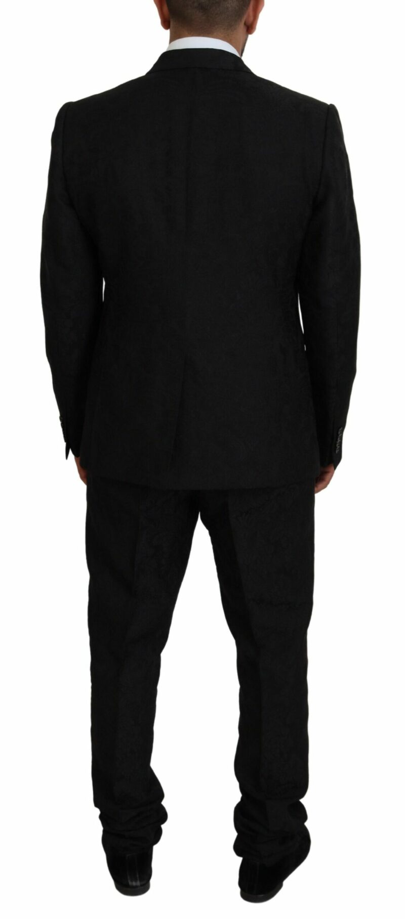 Dolce & Gabbana Black Martini Slim Fit Designer Suit - Image 3