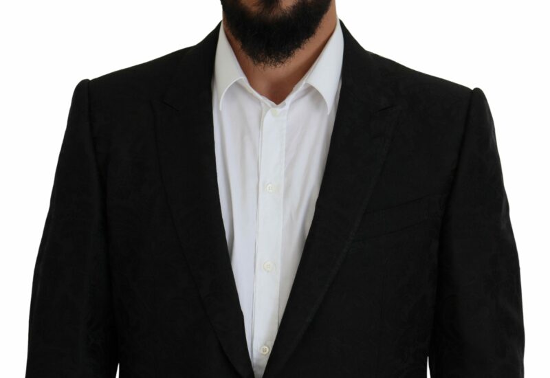 Dolce & Gabbana Black Martini Slim Fit Designer Suit - Image 4