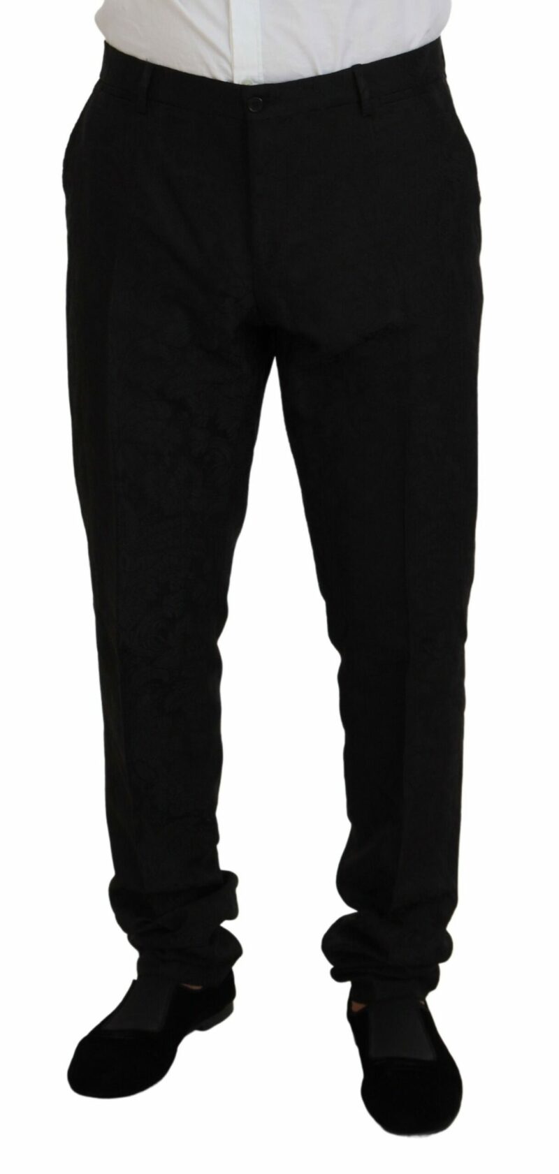 Dolce & Gabbana Black Martini Slim Fit Designer Suit - Image 7