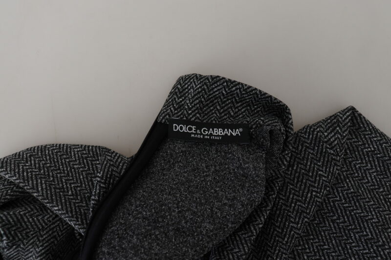Dolce & Gabbana Elegant Dark Gray Pullover Sweater - Image 7