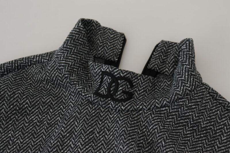 Dolce & Gabbana Elegant Dark Gray Pullover Sweater - Image 8
