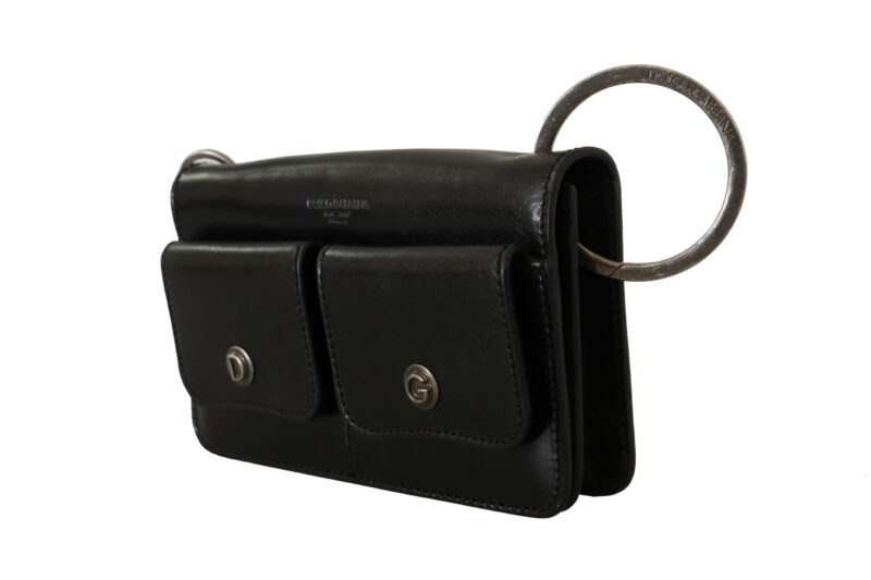 Dolce & Gabbana Elegant Mini Leather Wallet in Timeless Black - Image 2