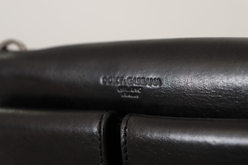 Dolce & Gabbana Elegant Mini Leather Wallet in Timeless Black - Image 7