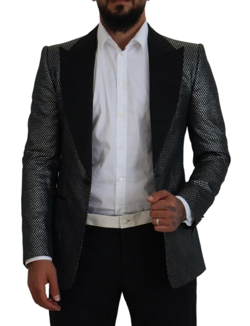 Dolce & Gabbana Elegant Jacquard Single Breasted Blazer - Image 4