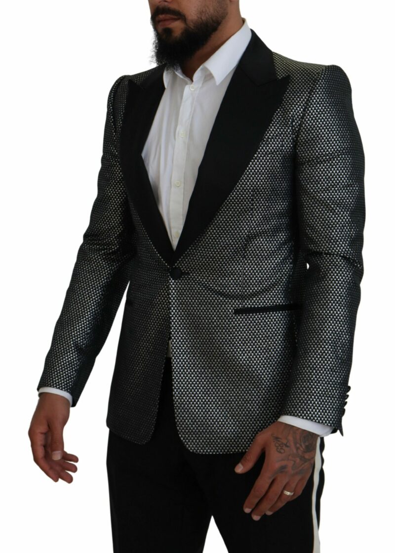 Dolce & Gabbana Elegant Jacquard Single Breasted Blazer - Image 5