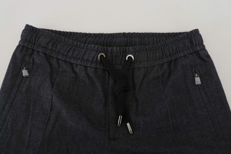 Dolce & Gabbana Elegant Tapered Blue Denim Pants - Image 5