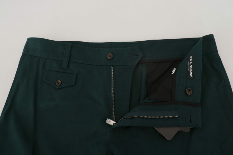 Dolce & Gabbana Elegant Green Slim Fit Cargo Jeans - Image 4