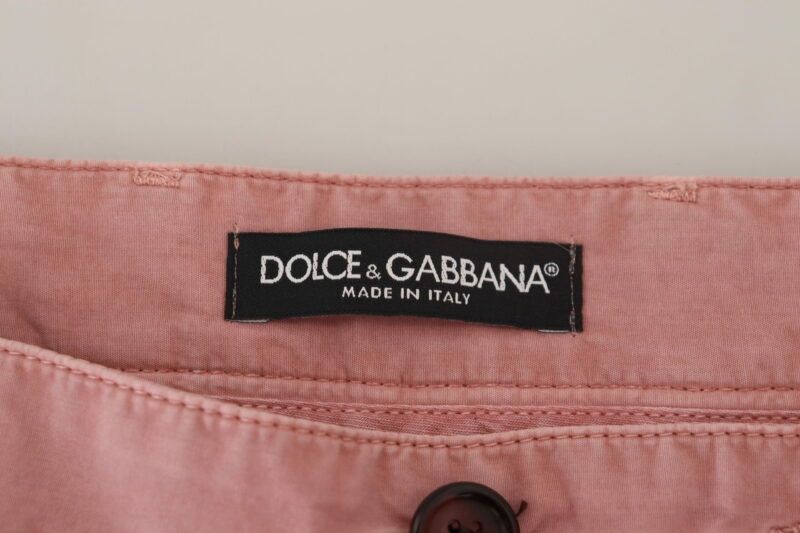 Dolce & Gabbana Exquisite Pink Chino Shorts for Men - Image 2