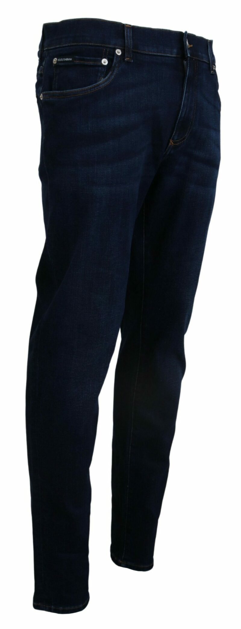 Dolce & Gabbana Elegant Slim Fit Dark Blue Denim Jeans - Image 3