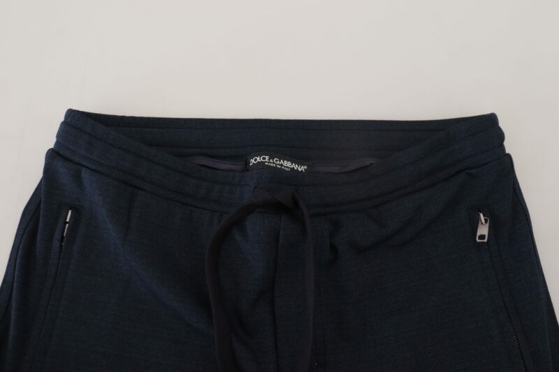 Dolce & Gabbana Elegant Blue Casual Track Sweatpants - Image 5