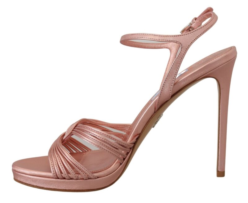 Prada Elegant Pink Stiletto Heel Sandals - Image 4
