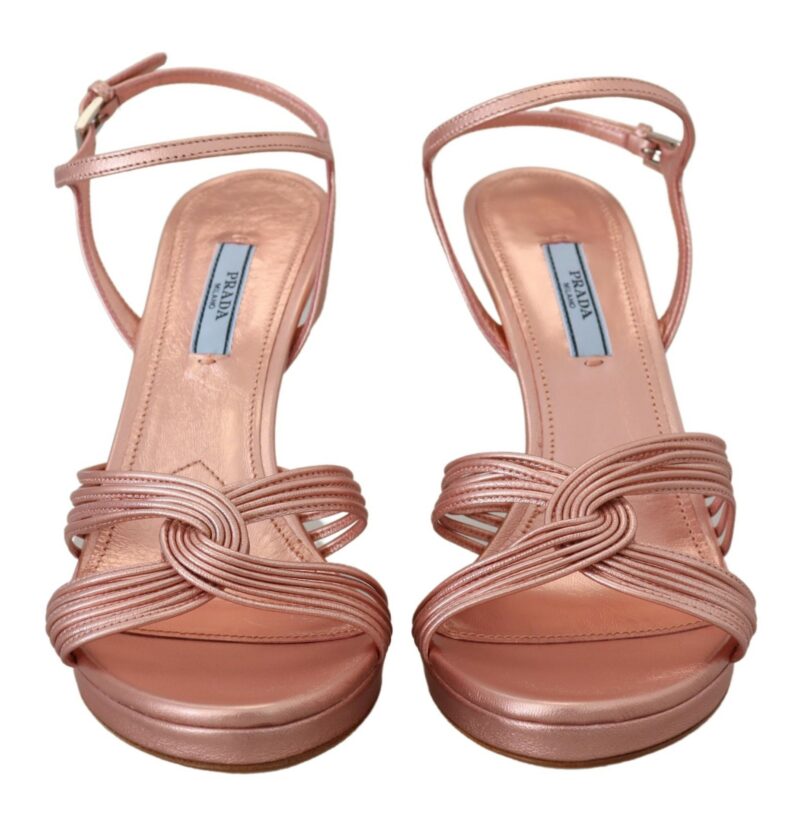 Prada Elegant Pink Stiletto Heel Sandals - Image 6