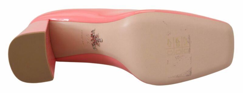 Prada Elegant Square Toe Pink Heels - Image 2