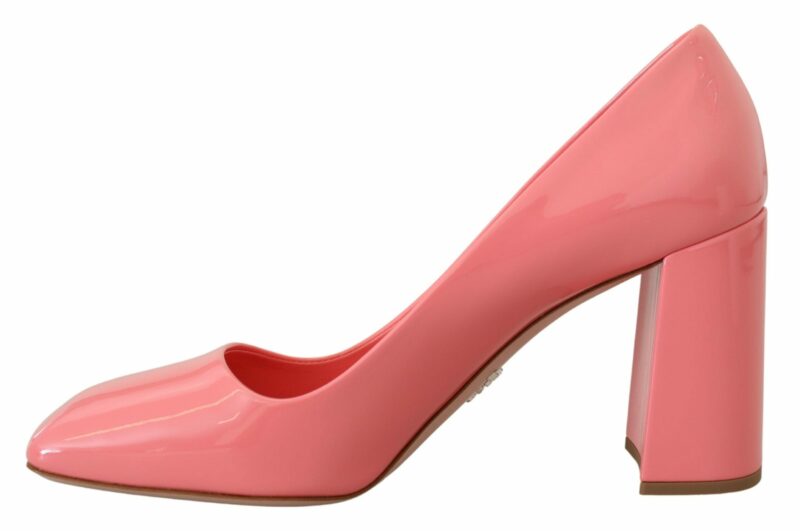 Prada Elegant Square Toe Pink Heels - Image 6