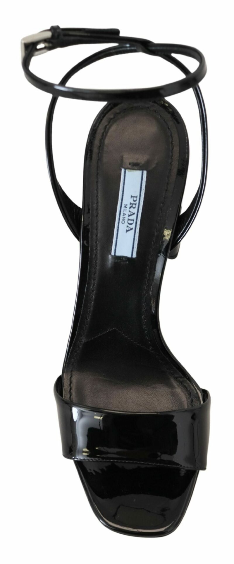 Prada Elevate Your Elegance with Glossy Black Heels - Image 3