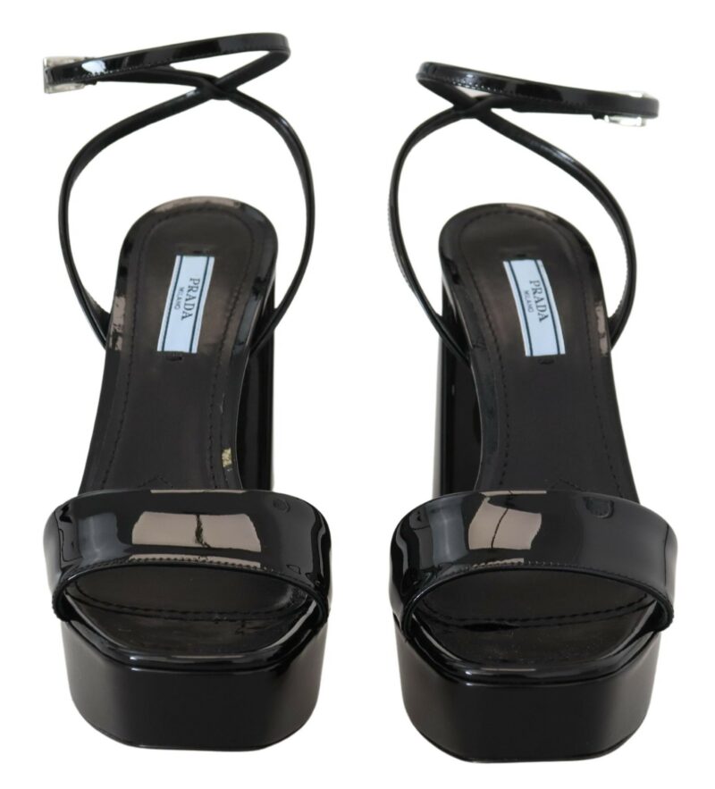 Prada Elevate Your Elegance with Glossy Black Heels - Image 4
