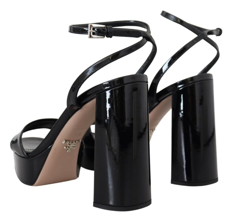 Prada Elevate Your Elegance with Glossy Black Heels - Image 6