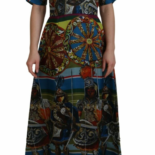 Dolce & Gabbana Sicilian Elegance Long Silk Dress