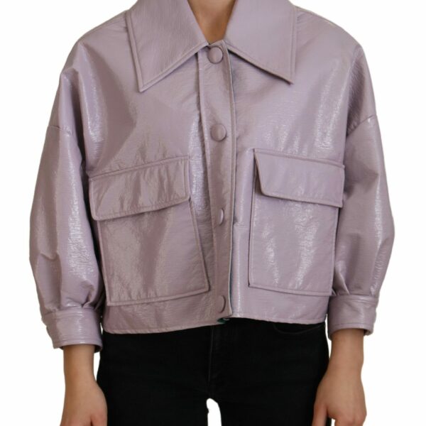 Dolce & Gabbana Chic Purple Cropped Jacket - A Style Statement
