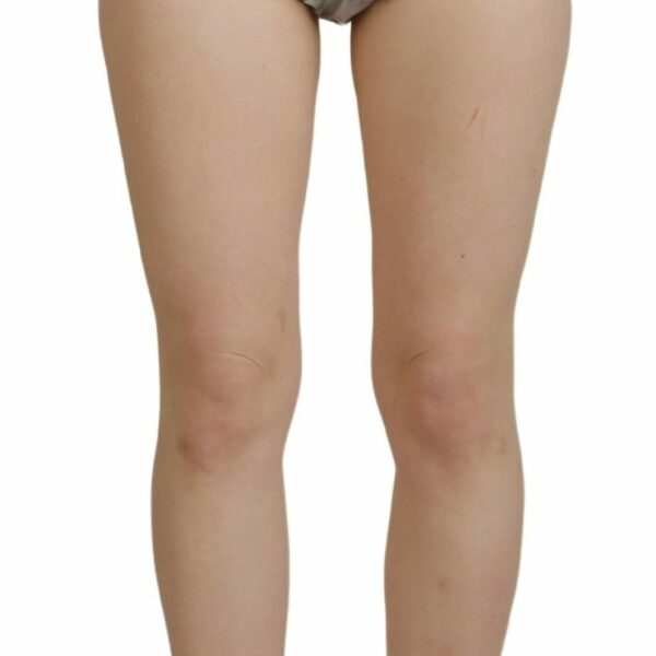 Dolce & Gabbana Elevated Elegance Silver High Waist Shorts