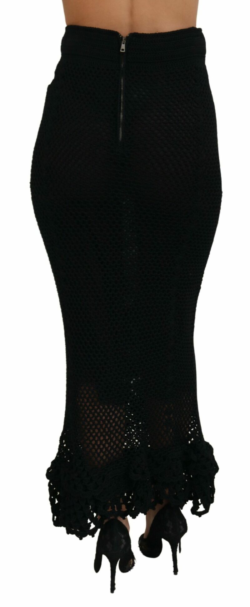 Dolce & Gabbana Elegant High Waist Mermaid Maxi Skirt - Image 3