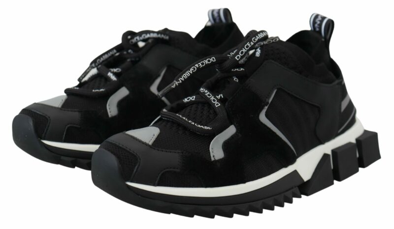 Dolce & Gabbana Chic Sorrento Slip-On Sneakers in Monochrome - Image 3