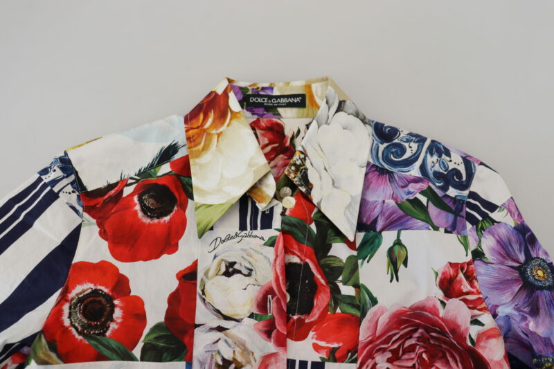 Dolce & Gabbana Elegant Floral Cotton Long Sleeve Top - Image 5
