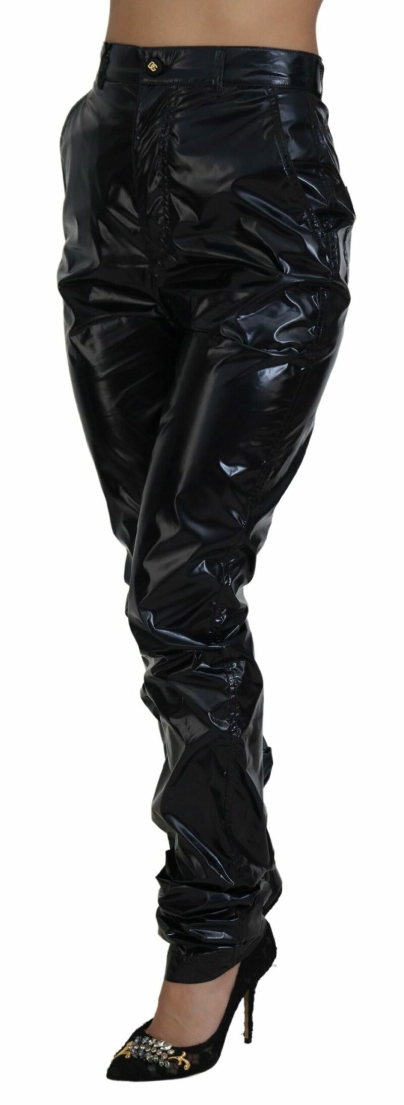 Dolce & Gabbana Chic High Waist Skinny Pants - Elegance Reimagined - Image 2
