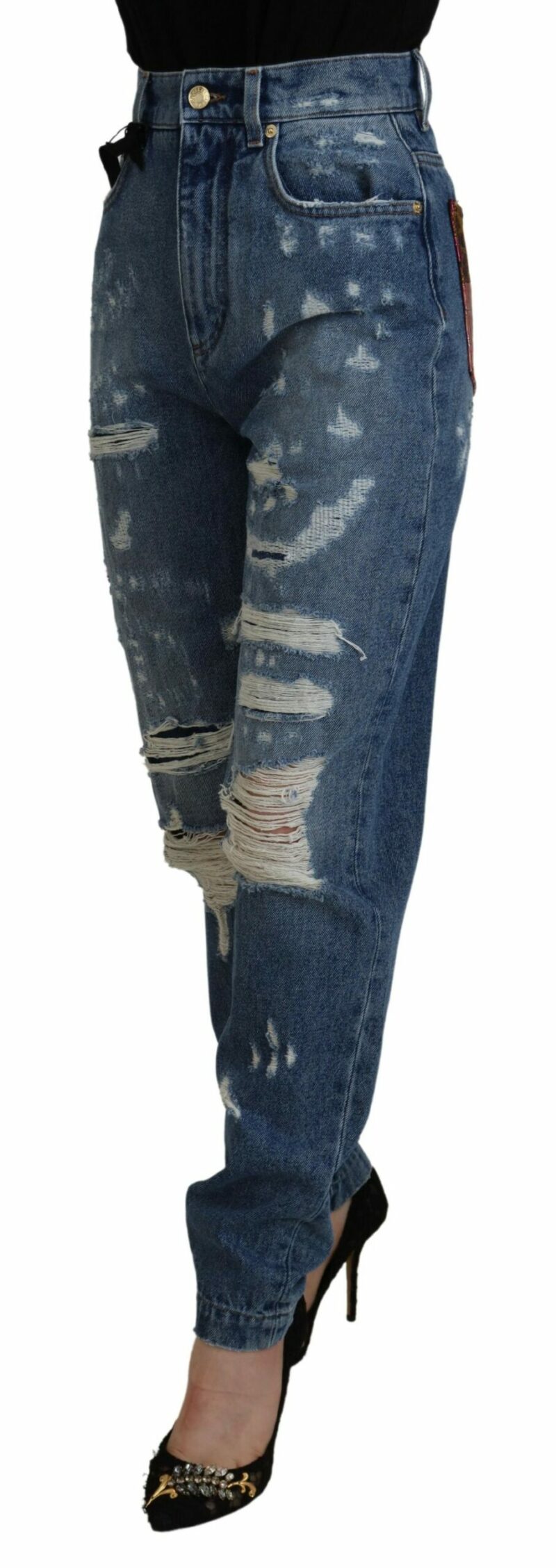 Dolce & Gabbana Elegant High Waist Skinny Jeans - Image 2