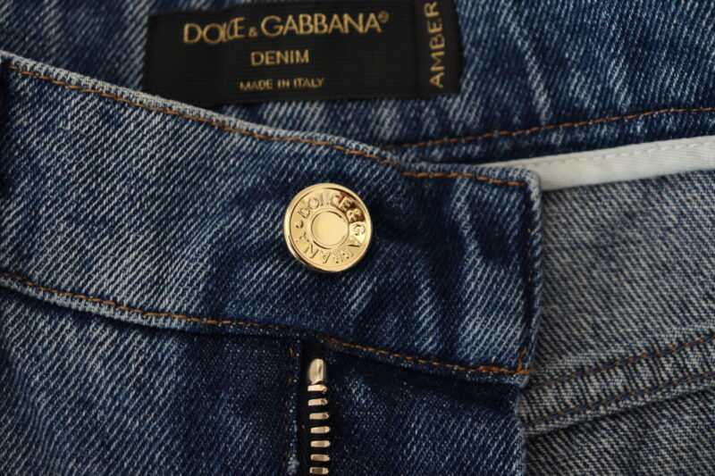 Dolce & Gabbana Elegant High Waist Skinny Jeans - Image 5