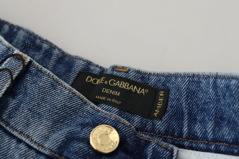 Dolce & Gabbana Elegant High Waist Skinny Jeans - Image 6
