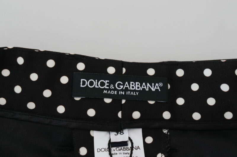Dolce & Gabbana Elegant High-Waist Polka Dot Pants - Image 5