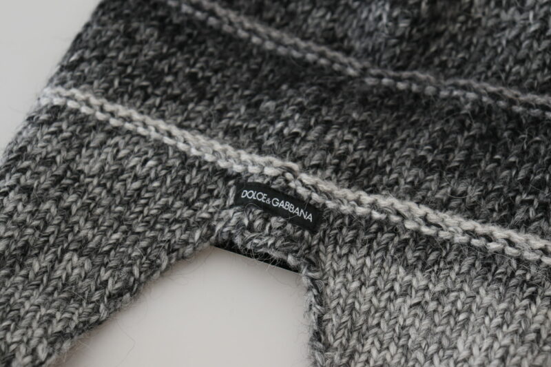 Dolce & Gabbana Elegant Gray Knitted Beanie Hat - Image 7