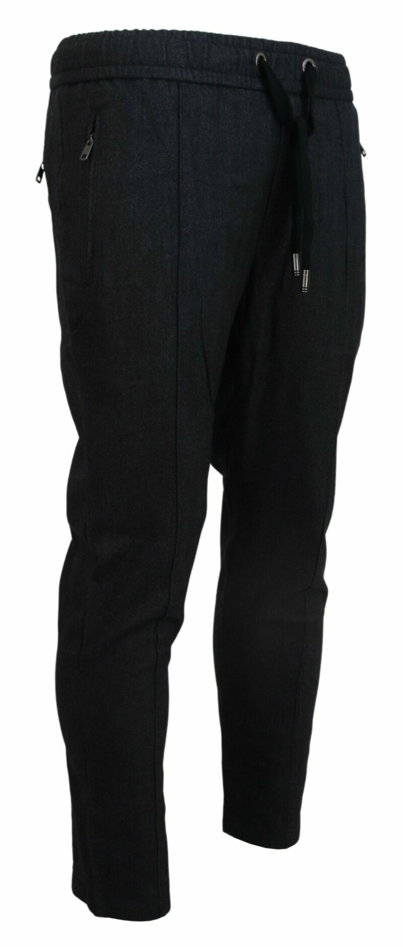Dolce & Gabbana Elegant Grey Cotton Joggers for Men - Image 2