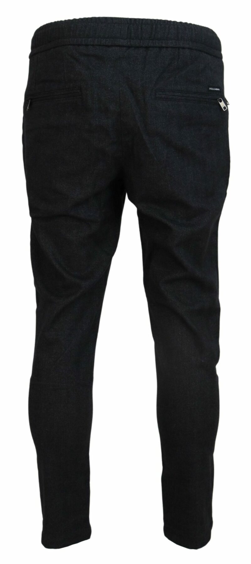 Dolce & Gabbana Elegant Grey Cotton Joggers for Men - Image 3