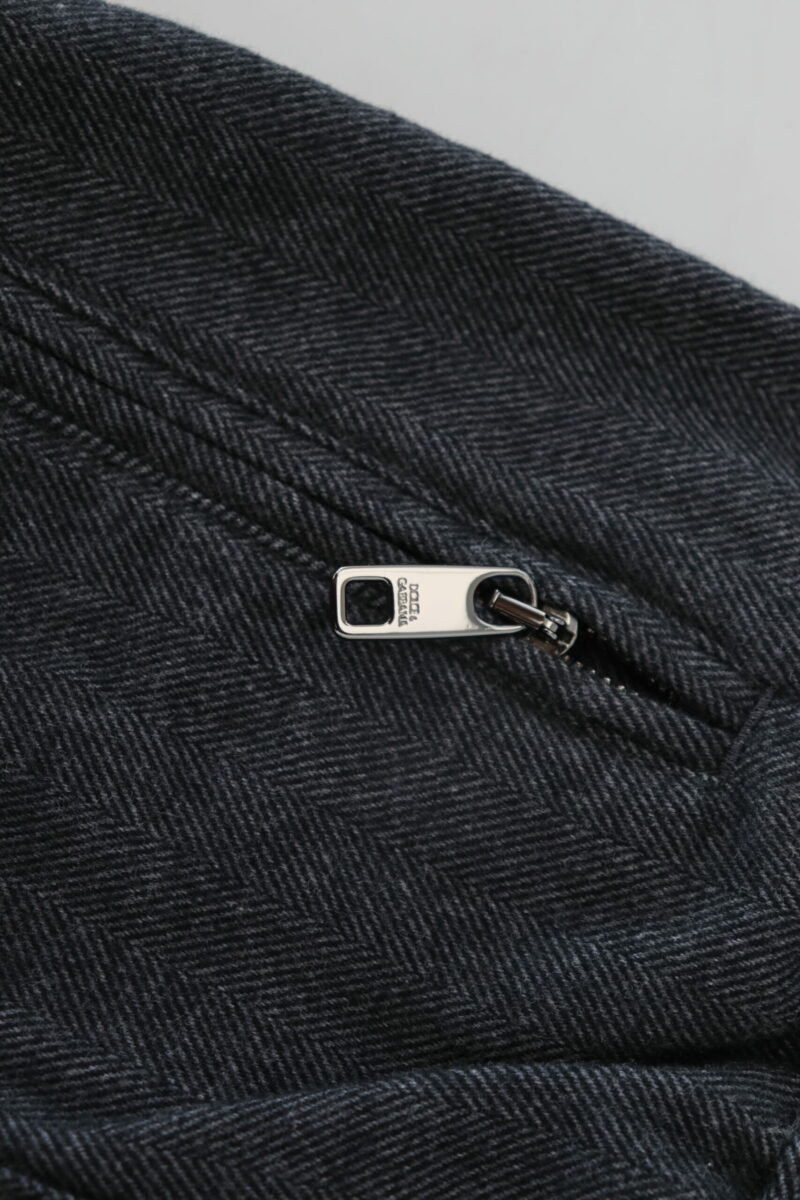 Dolce & Gabbana Elegant Grey Cotton Joggers for Men - Image 5