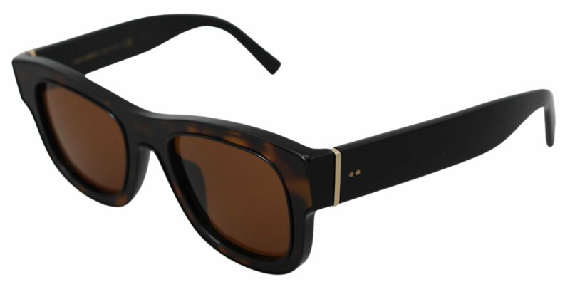 Dolce & Gabbana Chic Brown Acetate Sunglasses - Image 3