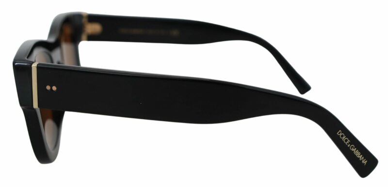 Dolce & Gabbana Chic Brown Acetate Sunglasses - Image 4