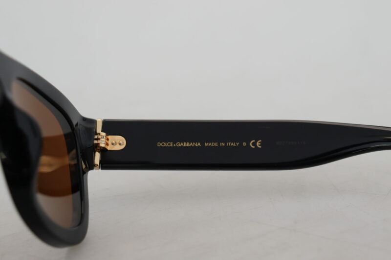 Dolce & Gabbana Chic Brown Acetate Sunglasses - Image 8