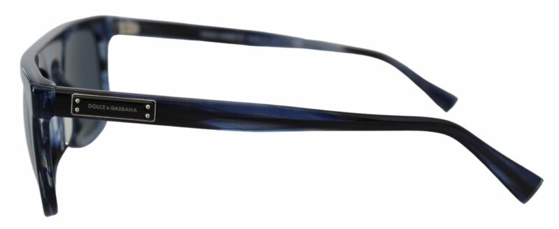 Dolce & Gabbana Elegant Blue Acetate Sunglasses - Image 4