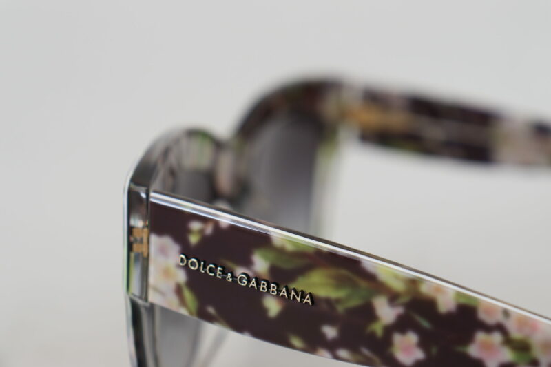 Dolce & Gabbana Elegant Black Multicolor Gradient Sunglasses - Image 8