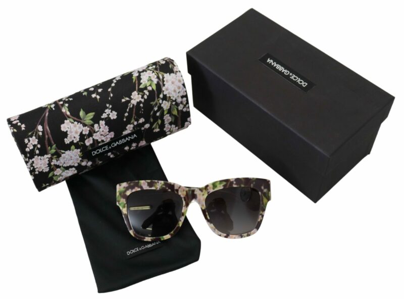 Dolce & Gabbana Elegant Black Multicolor Gradient Sunglasses - Image 6